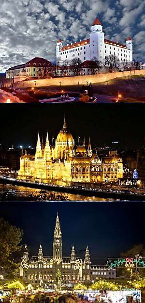 Advent v Bratislavě, Budapešti a Vídni